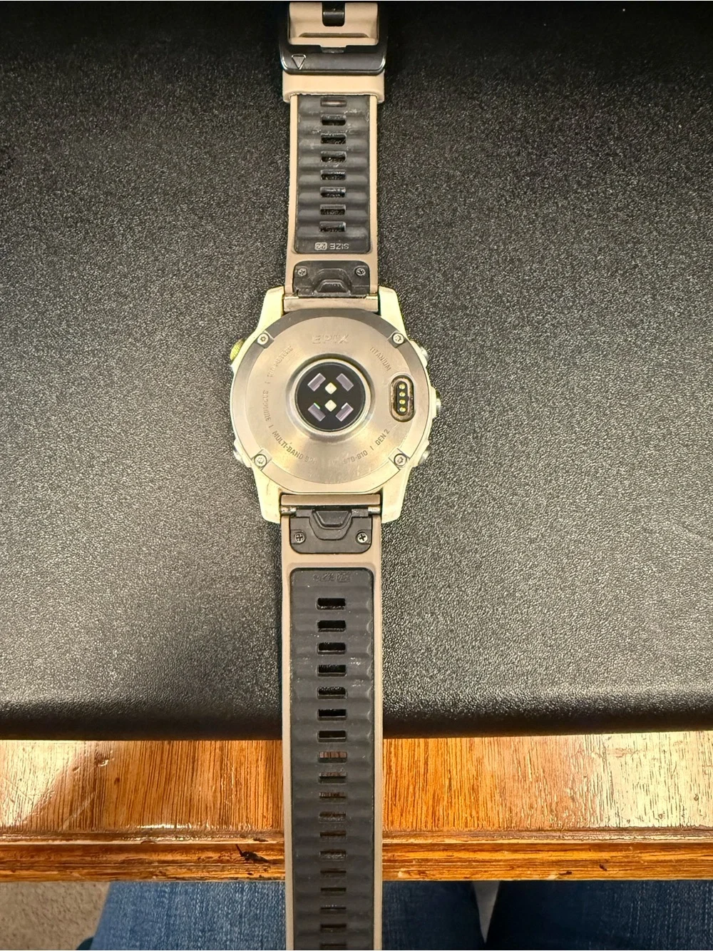 Garmin Beige Sport Smartwatch with Silicone Band